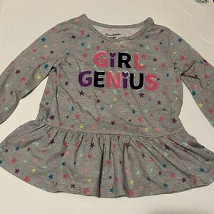 Garanimals gray star girl genius dress Sz 3T